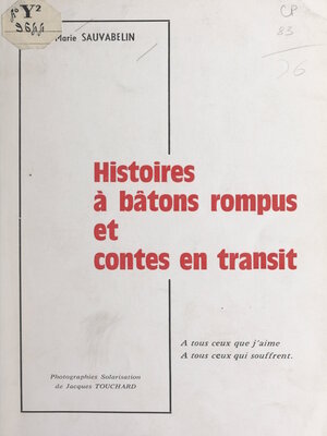 cover image of Histoires à bâtons rompus et contes en transit